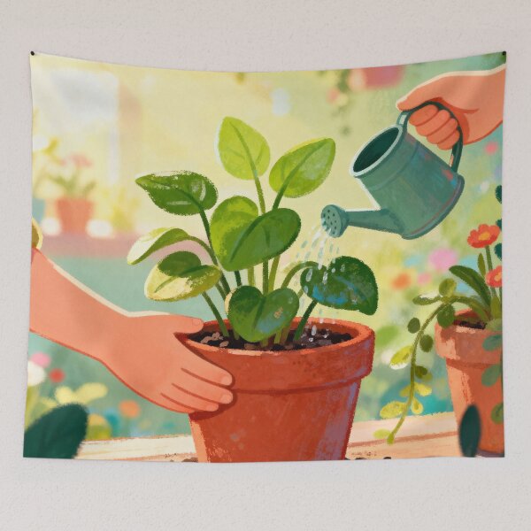 Item preview, Growing Love – Tended Together Like a Houseplant designed and sold by HappySproutArt.