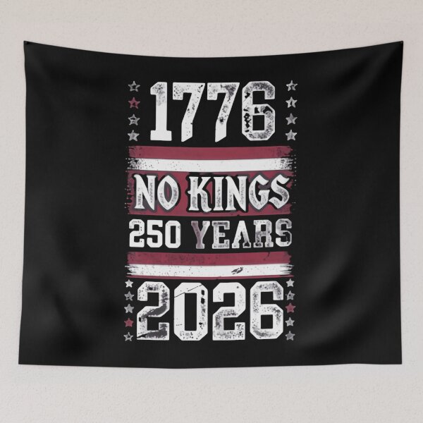 Item preview, No Kings 250 Years 1776 2026 U.S 250th Anniversary Freedom Never Fades designed and sold by Star3NowForMe.