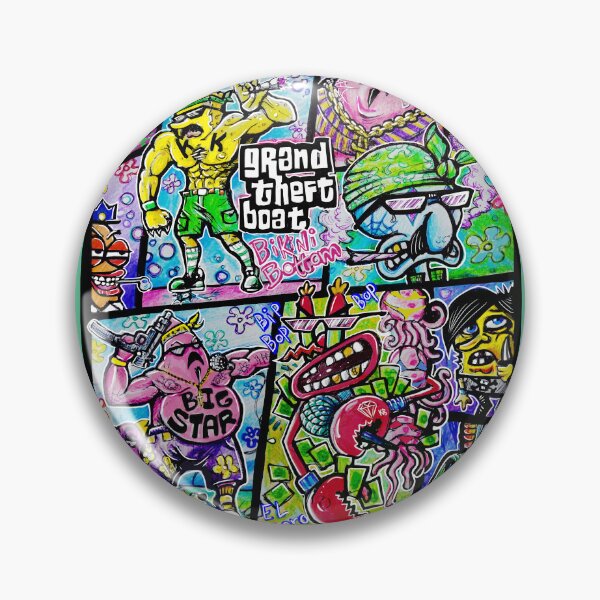Item preview, grand theft boat bikini bottom edition designed and sold by UrielCalavera.