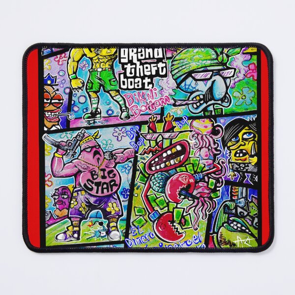 Item preview, grand theft boat bikini bottom edition designed and sold by UrielCalavera.