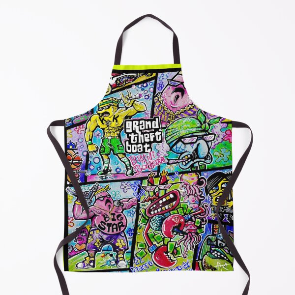 Item preview, grand theft boat bikini bottom edition designed and sold by UrielCalavera.
