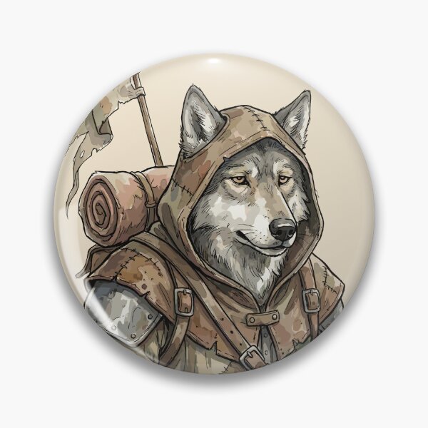Item preview, Knightcore: The Weary Warhorse Wolf designed and sold by bapupa.