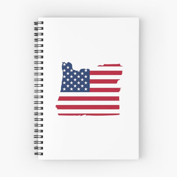 Item preview, Oregon Stars & Stripes State Silhouette – Distressed Americana designed and sold by Paper Drip.