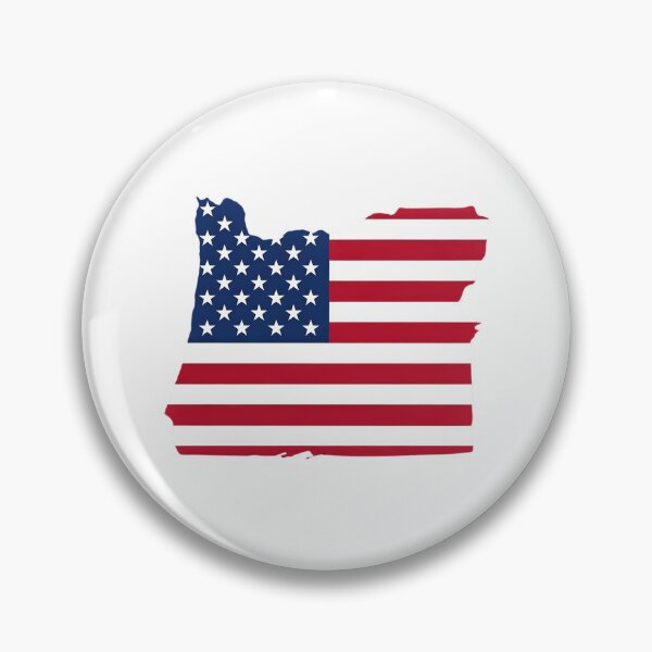 Item preview, Oregon Stars & Stripes State Silhouette – Distressed Americana designed and sold by Paper Drip.