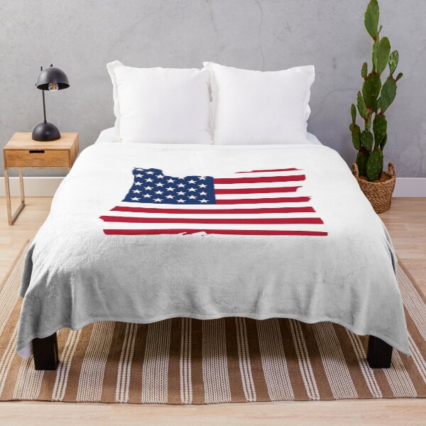 Item preview, Oregon Stars & Stripes State Silhouette – Distressed Americana designed and sold by Paper Drip.
