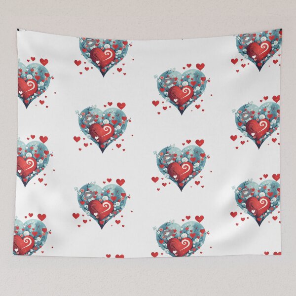 Item preview, Colorful Heart With Mini Hearts – Cute Vibrant Design designed and sold by Gadet100.