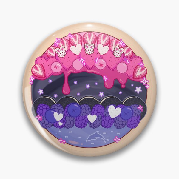 Item preview, Omnisexual Pride Smoothie Bowl Badge Pin Stickers & Magnet designed and sold by kylietora.