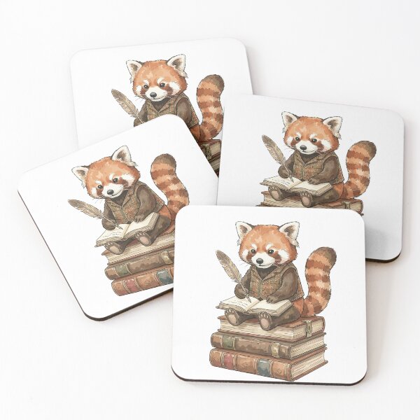 Item preview, Light Academia: Literary Red Panda designed and sold by bapupa.