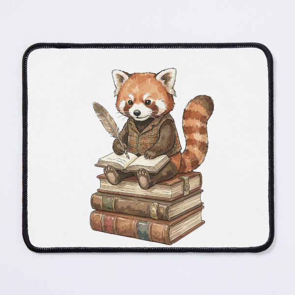 Item preview, Light Academia: Literary Red Panda designed and sold by bapupa.