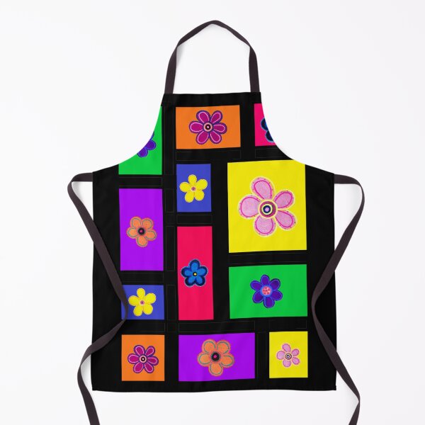 Item preview, Patchwork Flowers Hand Drawn Bright Flowers designed and sold by kel72.