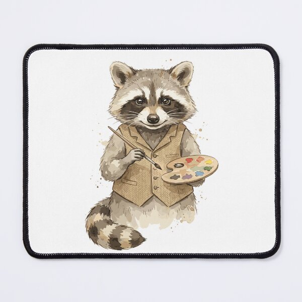 Item preview, Light Academia: Painter Raccoon	 designed and sold by bapupa.