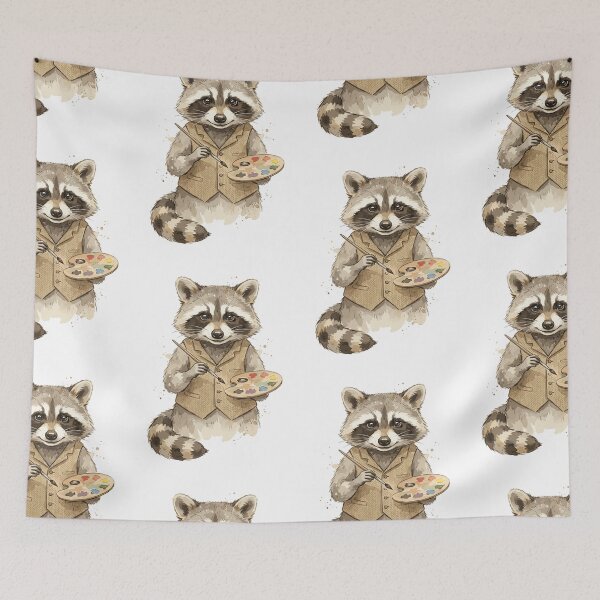 Item preview, Light Academia: Painter Raccoon	 designed and sold by bapupa.