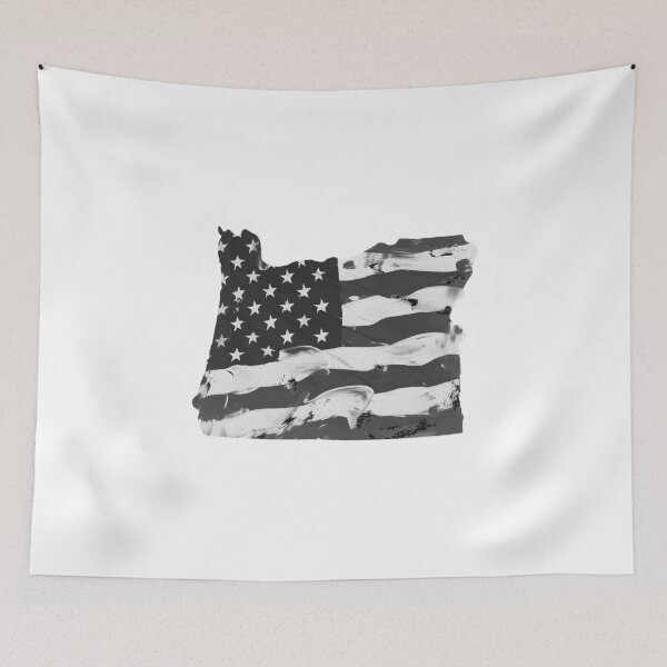 Item preview, Oregon State Stars & Stripes Silhouette – Black and White designed and sold by Paper Drip.