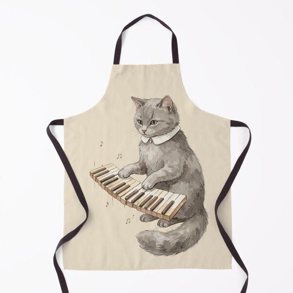 Item preview, Light Academia: Pianist Grey Tabby designed and sold by bapupa.