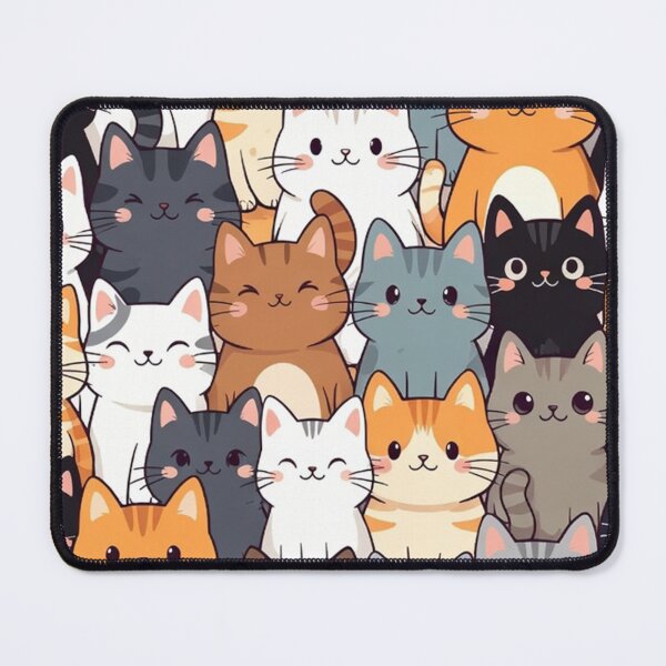 Item preview, Cute Cartoon Cats Repeating Illustration designed and sold by SassyArtistry.
