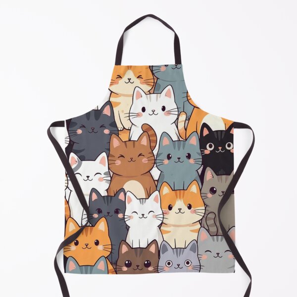Item preview, Cute Cartoon Cats Repeating Illustration designed and sold by SassyArtistry.