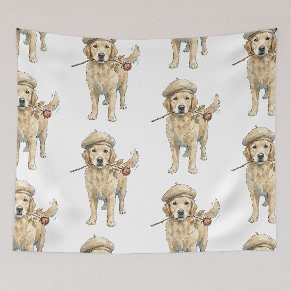 Item preview, Light Academia: Poet Golden Retriever designed and sold by bapupa.