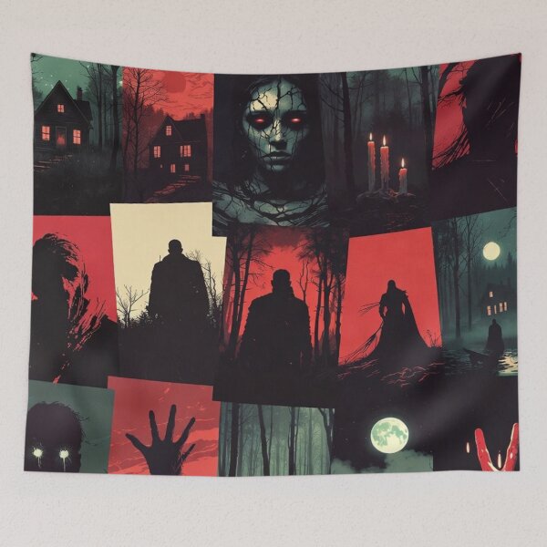 Item preview, Dark Horror Collage With Figures designed and sold by SassyArtistry.