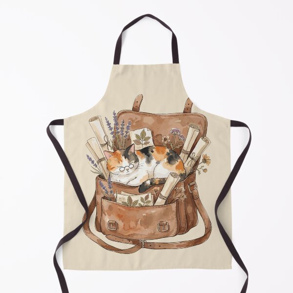 Item preview, Light Academia: Scholarly Calico Cat designed and sold by bapupa.