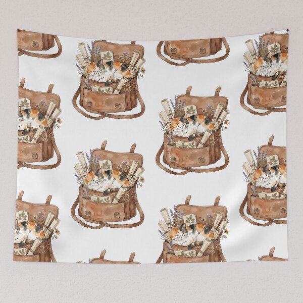 Item preview, Light Academia: Scholarly Calico Cat designed and sold by bapupa.