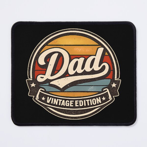 Item preview, Dad Vintage Edition – Retro Badge Typography designed and sold by ZuToMi.