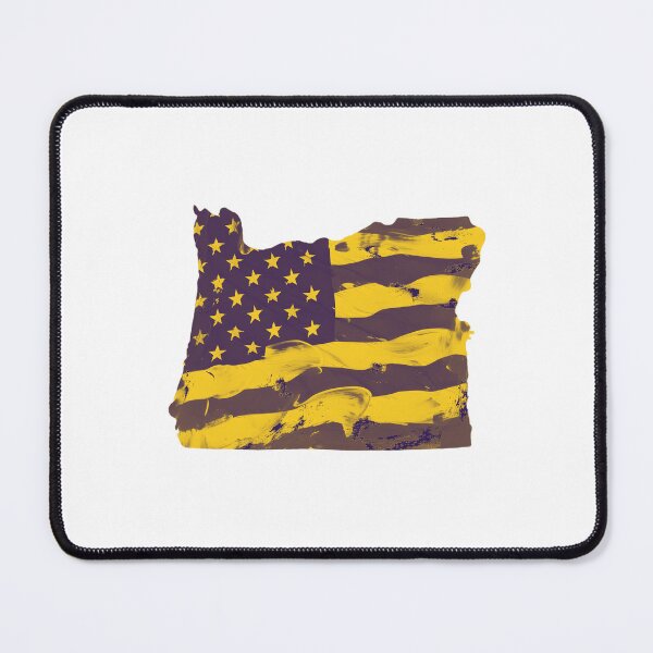 Item preview, Oregon USA Flag Silhouette – Stars and Stripes State Outline designed and sold by Paper Drip.