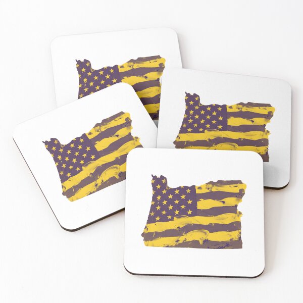 Item preview, Oregon USA Flag Silhouette – Stars and Stripes State Outline designed and sold by Paper Drip.