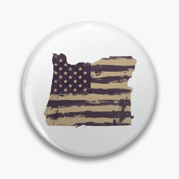 Item preview, Oregon State Vintage Stars & Stripes – Brown and Gold designed and sold by Paper Drip.