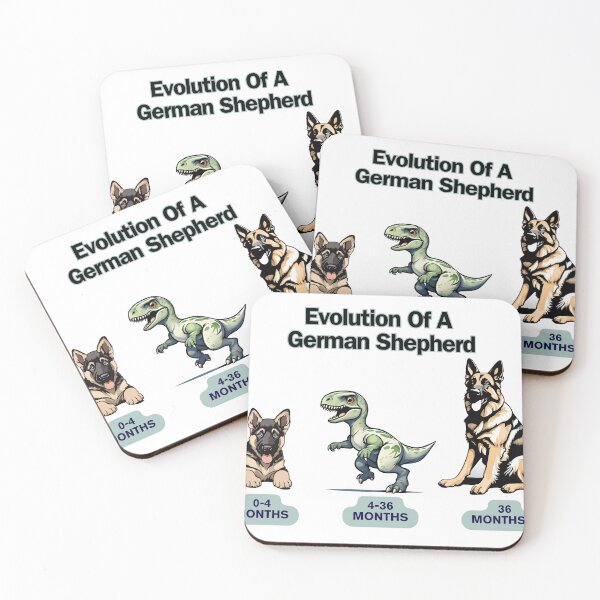 Item preview, Funny Evolution Of A German Shepherd designed and sold by TheFlannelDog.