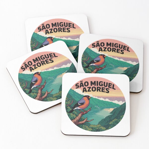 Item preview, São Miguel Azores Priolo Bird Pixel Art - Retro 8-Bit Nature Travel Design designed and sold by CircinusStore.