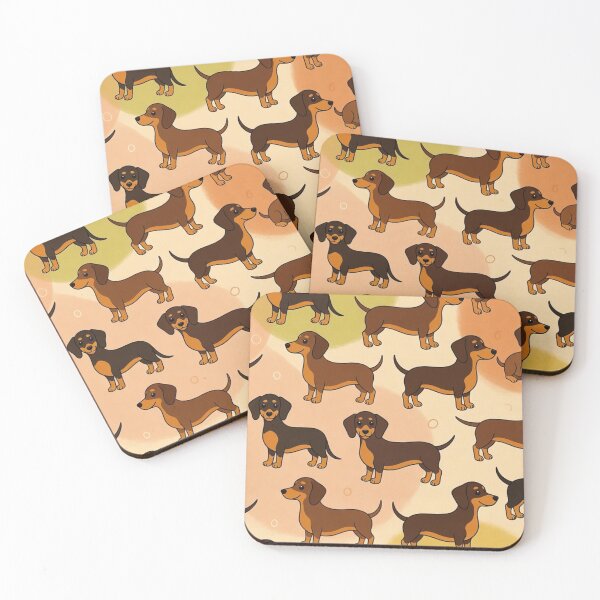 Item preview, Cute Cartoon Dachshund Dogs Pattern designed and sold by SassyArtistry.