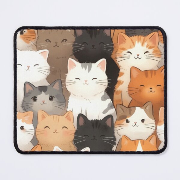 Item preview, Cute Cartoon Cats Repeating Pattern designed and sold by SassyArtistry.