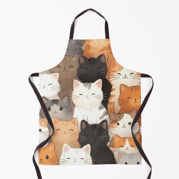 Item preview, Cute Cartoon Cats Repeating Pattern designed and sold by SassyArtistry.