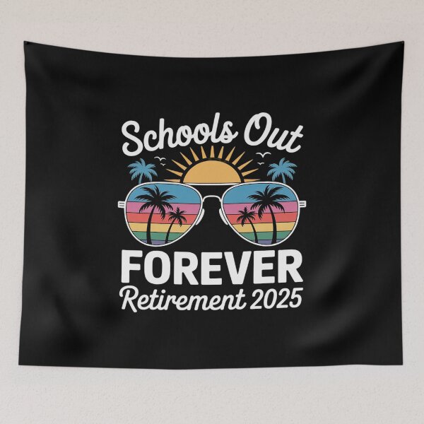 Item preview, Retirement 2025 funny schools out forever retired beach life  designed and sold by RsFilsingerArt.