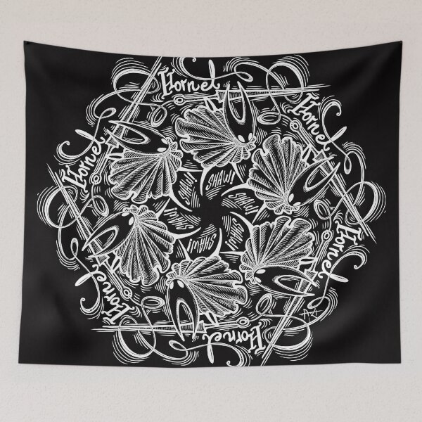 Item preview, Hornet mandala white designed and sold by UrielCalavera.