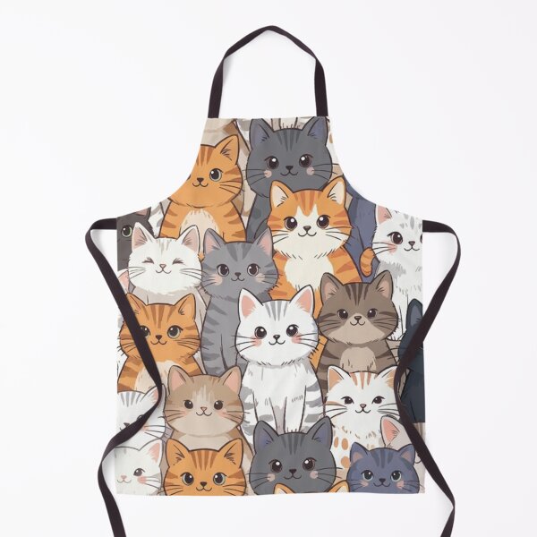 Item preview, Cute Cartoon Cats Repeating Pattern designed and sold by SassyArtistry.