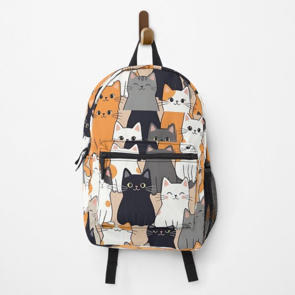 Item preview, Cute Standing Cartoon Cats Pattern designed and sold by SassyArtistry.