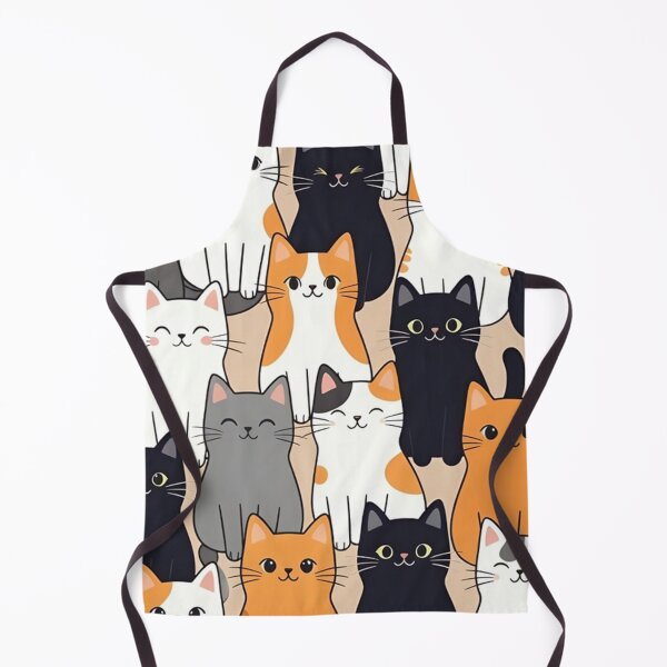 Item preview, Cute Standing Cartoon Cats Pattern designed and sold by SassyArtistry.