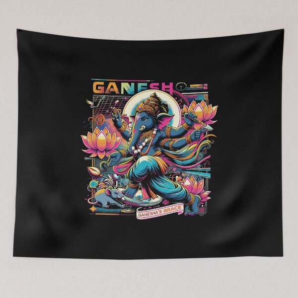 Item preview, yoga Ganesha, Hindu elephant god ganesha or Ganpati, happy diwali  rangoli design 12ab designed and sold by mndesignworx.
