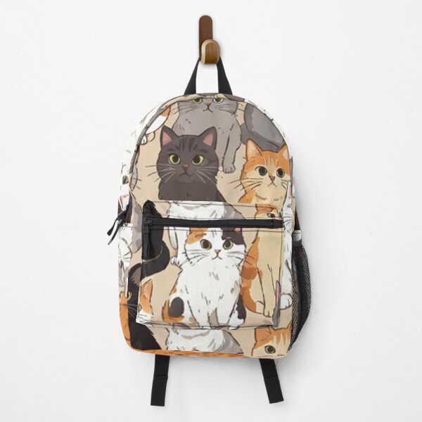 Item preview, Cute Sitting Cartoon Cats Pattern designed and sold by SassyArtistry.