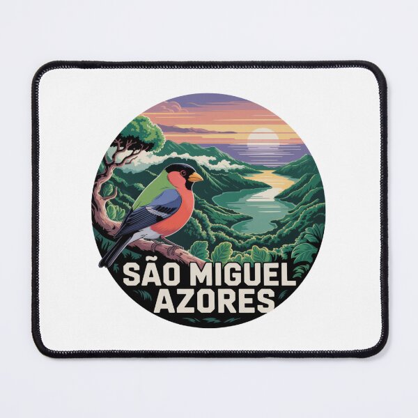Item preview, São Miguel Azores Priolo - Retro Island Nature designed and sold by CircinusStore.
