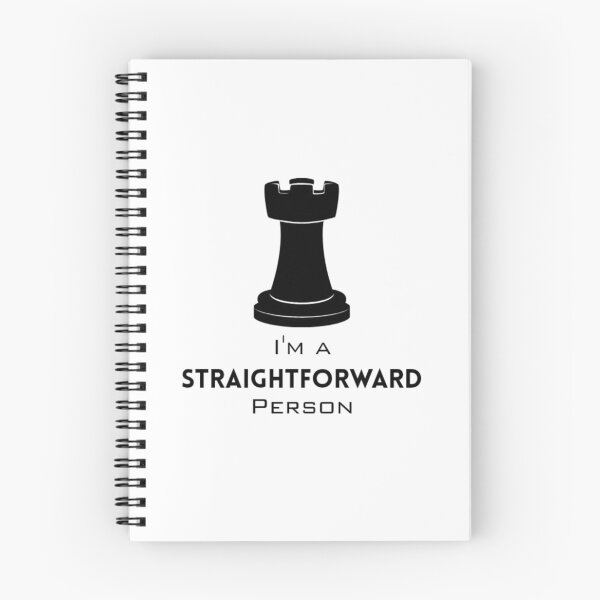 Item preview, Rook : I'm a Straightforward person 1 with light background designed and sold by Lucky Arts With Love.