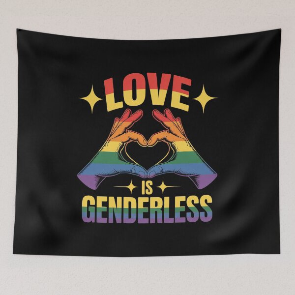 Item preview, Love Is Genderless LGBT-Q Bi Bisexuell Trans Queer designed and sold by VerseFarm.
