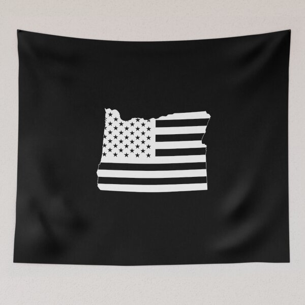 Item preview, Oregon state USA Flag Silhouette – Stars and Stripes State Outline designed and sold by Paper Drip.