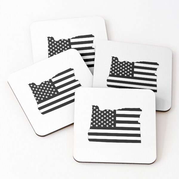 Item preview, Oregon USA Flag Silhouette – Stars and Stripes State Outline designed and sold by Paper Drip.