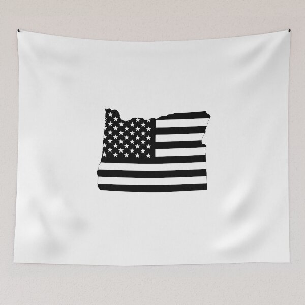 Item preview, Oregon USA Flag Silhouette – Stars and Stripes State Outline designed and sold by Paper Drip.