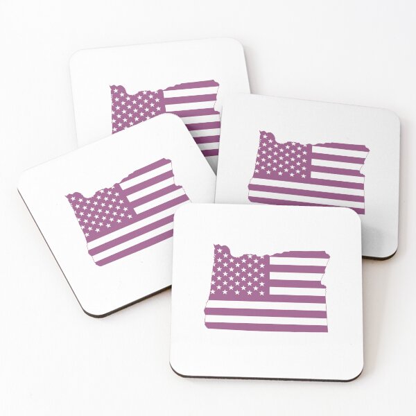 Item preview, Oregon USA Flag Silhouette – Stars and Stripes State Outline designed and sold by Paper Drip.