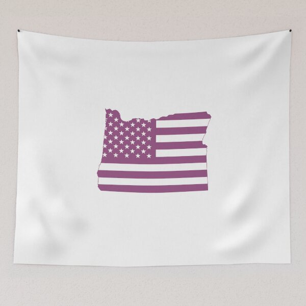 Item preview, Oregon USA Flag Silhouette – Stars and Stripes State Outline designed and sold by Paper Drip.