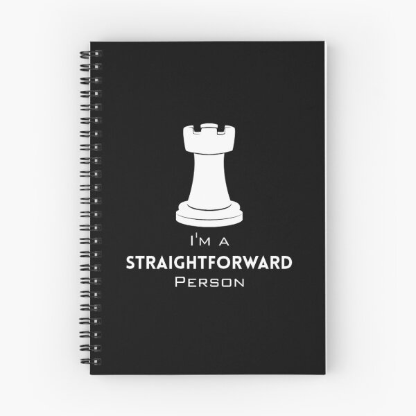 Item preview, Rook : I'm a Straightforward person 1 with dark background designed and sold by Lucky Arts With Love.