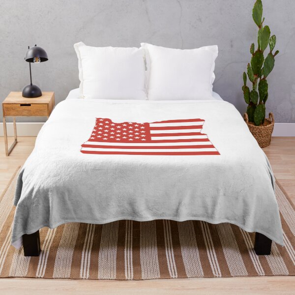 Item preview, Oregon USA Flag Silhouette – Stars and Stripes State Outline designed and sold by Paper Drip.